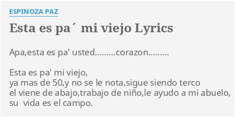 esta pa mi viejo lyrics